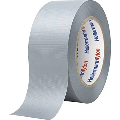 Imagen de HellermannTyton, Allround 1500, Cintas Técnicas de Embalaje Vinilo, Material Polivinilo cloruro (PVC), color Gris (GY), rollo 1 Pieza