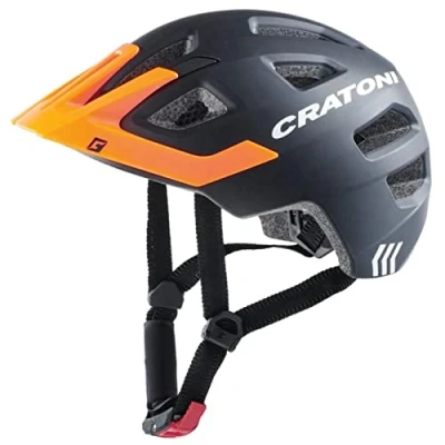 Imagen de Cratoni Maxster Pro Casco de Bicicleta, Adultos Unisex, Negro/Naranja, Medium