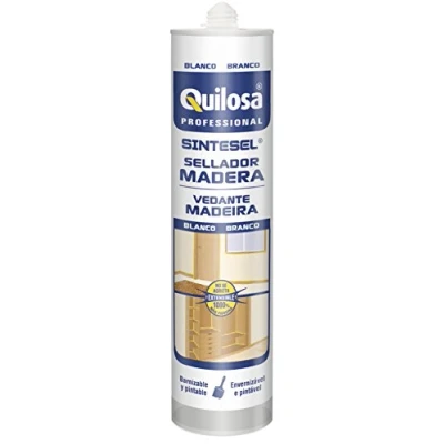 Imagen de Quilosa T006775 Sellador en base acuosa para juntas de madera, Blanco
