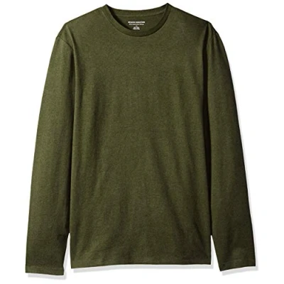 Imagen de Amazon Essentials Camiseta de Manga Larga y Ajuste Entallado Hombre, Verde Oliva Mezcla, M