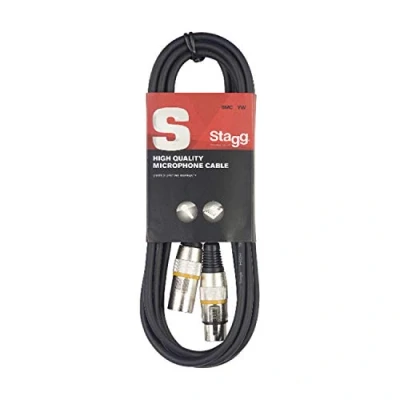 Imagen de Stagg SMC6 YW Cable del micrófono (6m, XLR a conector) amarilla