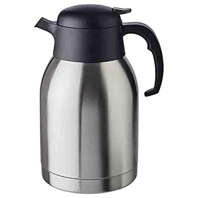 Imagen de jarra de vacío APS &quot;Classic&quot;, café con tapa rosca, Ø 14 cm, H: 19 acero inoxidable doble pared, para bebidas calientes y frías, no apta lavavajillas, 16 tazas/2,0 litros
