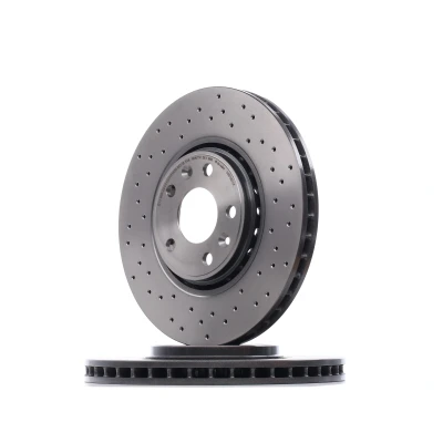 Imagen de BREMBO 09.B352.1X Disco de freno 320 28 5 perforado/ventil. int. revestido altamente carbonizado con tornillos RENAULT: LAGUNA 3, Clio 4 norauto,