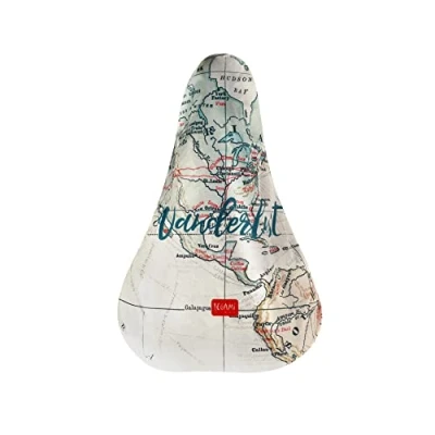 Imagen de Legami Funda Protectora para Bicicleta, Impermeable, Ajuste Universal, antilluvia, Antipolvo, Ribete con elástico, 23 x 26 cm, Tema de Viaje