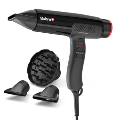 Imagen de Valera, Sension AI, Secador de Pelo Profesional Alta Velocidad, Ligero, Motor Digital, 18 Niveles Temperatura y Flujo Aire, Ionizador, 2000 W, Swiss Made