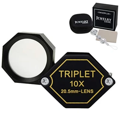 Imagen de Lupa de Joyería Plegable Metal Para Joyería, 10X Diamantes, Joyas, Monedas, Sellos