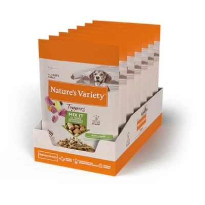 Imagen de Nature&#039;s Variety Freeze Dried Toppers de Cordero Liofilizados para Perros Caja 7 x 40g