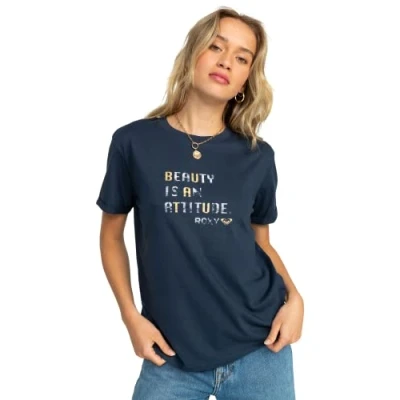 Imagen de Roxy Sparkle Evening Attitude Camiseta, Mood Indigo, S Mujer