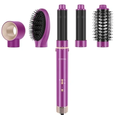 Imagen de MaxAIR 4 EN 1, PARWIN PRO BEAUTY Set de Cepillo Aire Caliente, Accesorios, como Secador Pelo, Rizador Tecnología iones, Flujo Alta Velocidad
