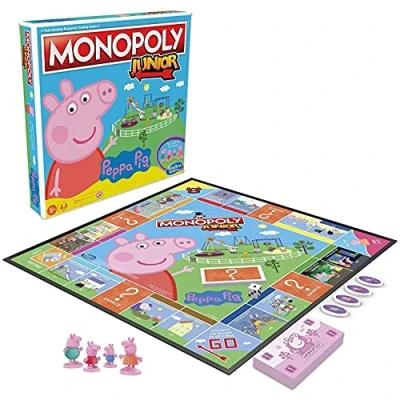 Imagen de Juego Monopoly Junior: Peppa Pig Edition de 2 a 4 Jugadores, para niños Partir 5 años