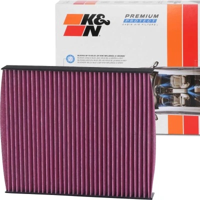 Imagen de K&amp;N Filters DVF5052 Filtro de habitáculo carbón activado 215 29 cuadrada TOYOTA: Corolla XII Familiar, Hilux VIII Pick up