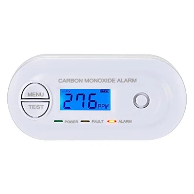 Imagen de Scondaor Detector de Monóxido Carbono EN 50291, CO (No CO2) con Pantalla Digital, Alimentado por batería AA reemplazable (batería no incluida)