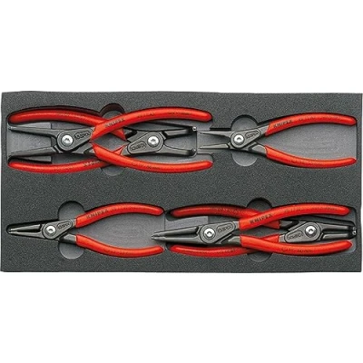 Imagen de Knipex Juego de alicates precisión para arandelas en alojamiento espuma 00 20 01 V02