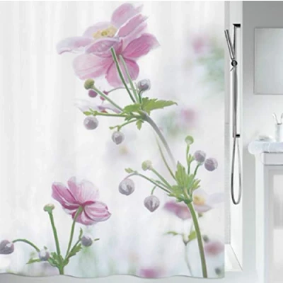 Imagen de Spirella Cortina de Ducha antimoho, antibacteriana, Lavable, Impermeable, poliéster, 180 x 200 cm