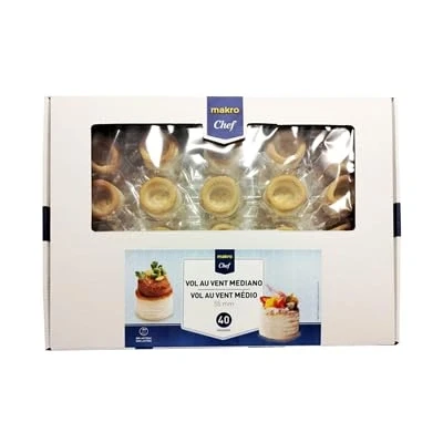 Imagen de Tartaletas y vol au Para Sorprender a Tus Invitados, Aperitivos Dulces Salados. Ideal Fiestas, Cumpleaños, Aniversarios Eventos (Chef vent red 55mm 560g contiene 40 u.)