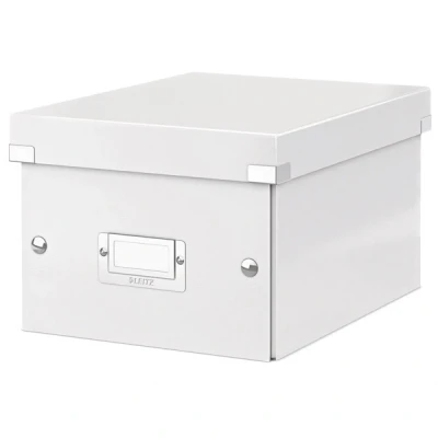 Imagen de Leitz Caja de Almacenaje A5, Gama Click and Store 60430001 Pequeña, Blanco