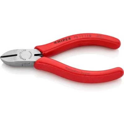 Imagen de Knipex Alicate de corte diagonal negro atramentado, recubiertos plástico 110 mm 70 11