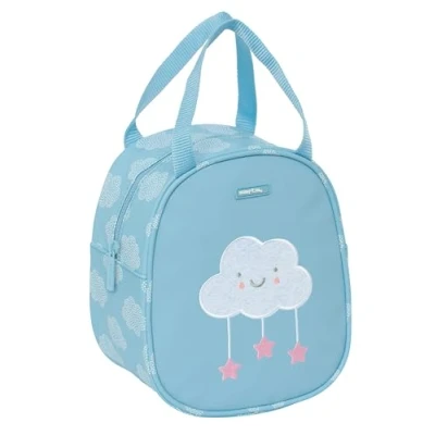 Imagen de Safta PREESCOLAR NUBE Neceser Termo Preescolar, Infantil, Adaptable a Carro, Ideal para Niños de 5 14 Años, Cómodo y Versátil, Calidad Resistencia, 19x14x22 cm, Color Azul Pastel