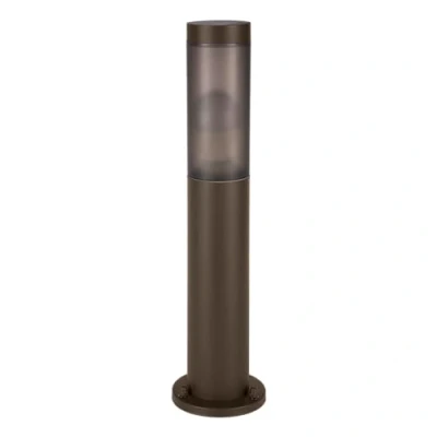 Imagen de Eglo Helsinki lámpara de pedestal para exteriores, pie exterior con sensor movimiento, iluminación jardín y terraza, acero inoxidable en marrón rojizo, IP44, H 45 cm, E27
