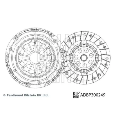 Imagen de BLUE PRINT ADBP300249 Kit de Embrague dos piezas con grasa sintética 226mm RENAULT: SCENIC 3, MEGANE 3 Coupe