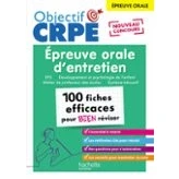 Imagen de Objectif Crpe 2025 Épreuve Orale Dentretien 100 Fiches Efficaces P