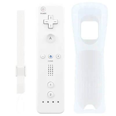 Imagen de OSTENT Sensor de Movimiento Bluetooth Mando a Distancia Inalámbrico para Nintendo Wii Consola Juego Color blanco