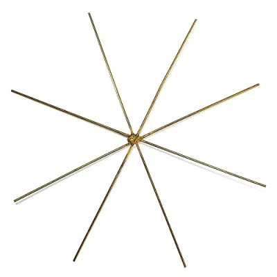 Imagen de Rayher 2525100 Estrella de Alambre para Perlas (15 cm diámetro, Grosor del 0,7 mm, 4 Unidades)