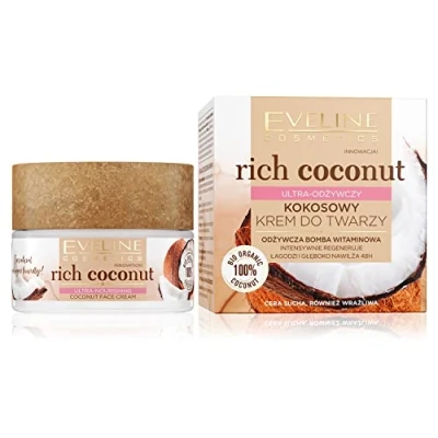 Imagen de Eveline Cosmetics Rich Coconut Ultra Nourrissant Face Cream, 50 ml