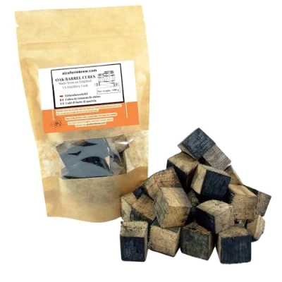 Imagen de Bourbon 100g Cubos de Roble Madera Oak Cubes Envejecimiento del Vino