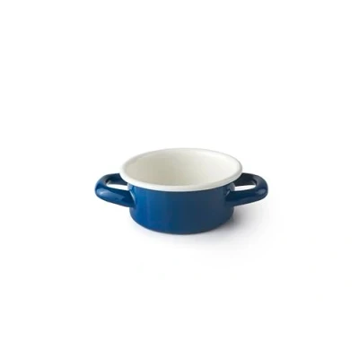 Imagen de IBILI Cazuelita Petrol 10 x 5 cm Acero Esmaltado Vitrificado Estilo Vintage Artesanal