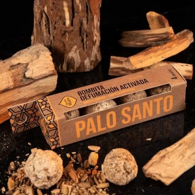 Imagen de Sagrada Madre, Bombita Defumación Activada x 4 Unidades, Palo Santo, Ecológico