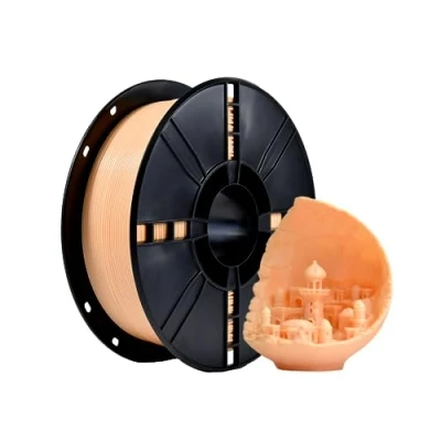 Imagen de PLA+ Filamento 3D de 1,75 mm, PLA Plus, precisión dimensional +/ 0,02 bobina 1 kg (2,2 LBS) impresión para impresora (tono piel)