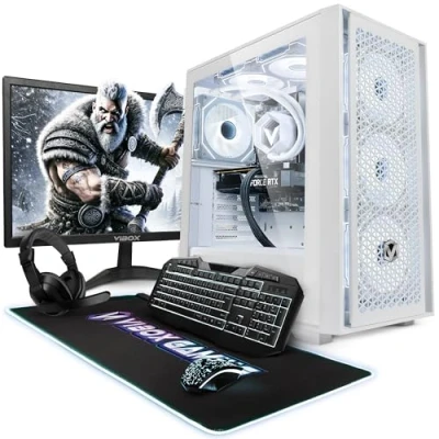 Imagen de Vibox III 50 PC Gaming Completo Monitor 24&quot; 8 Core Intel i7 10700F Procesador 4.8GHz Nvidia RTX 3060 12GB 16GB RAM 1TB NVMe M.2 SSD Windows 11 WiFi
