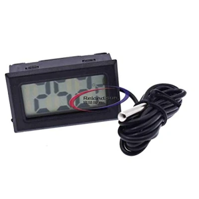 Imagen de Termómetro LCD digital Monitor de temperatura con sonda externa para nevera, congelador, refrigerador, acuario