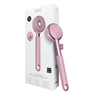 Imagen de Exfoliante facial Geske Sonic LED Full Body Brush &amp; Intensive Exfoliator 9 in 1, Rosa