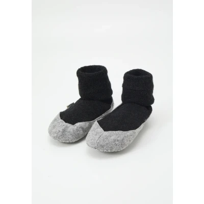 Imagen de FALKE Cosyshoe W HP lana puños en la suela 1 par, Calcetines para casa Mujer, Gris (Anthracite Melange 3099), 37 38