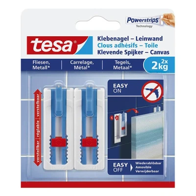 Imagen de tesa Lienzo adhesivo para uñas azulejos metal, blanco, 2 kg (77768 00000 00)
