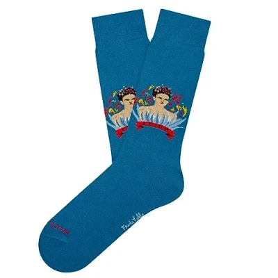 Imagen de Jimmy Lion Calcetines para Hombre y Mujer Frida Fuego Blue Talla 36 40 Edición Limitada