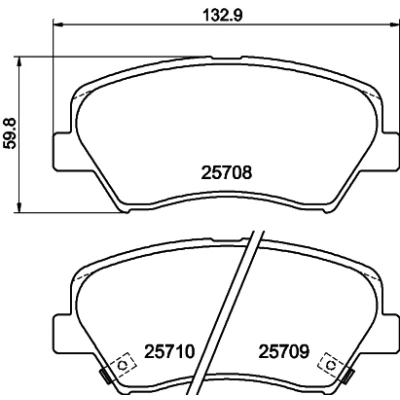 Imagen de HELLA 8DB 355 021 781 Juego de pastillas freno con avisador acústico desgaste accesorios KIA: cee‘d II Hatchback, Ceed III Hatchback