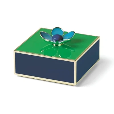 Imagen de Kate Spade New York Make It Pop Caja floral, 0.95 libras, verde/azul marino