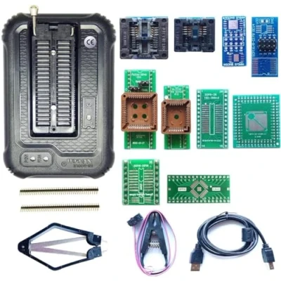 Imagen de XGOIENZI Xgecu T48 Programmer 10 Adaptadores TL866II Plus Versión actualizada EPROM TL866 3G IC Bios AVR MCU SPI Nor NAND Flash EMMC Tester Reader Clip