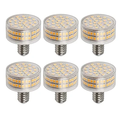 Imagen de Pack de 6 Bombillas LED E14 8W, 88 LEDs, Reemplazo 80W Lámpara Halógena, 800 Lumenes, 3000K Blanco Cálido, Ángulo haz 360 Grados, AC 220 240V, No Regulable
