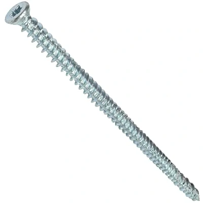 Imagen de AERZETIX Juego de 50 tornillos anclaje directo para hormigón Ø7.5x152mm cabeza fresada cónica con huella estrella T30 fijación directa sin tacos C48388