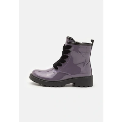 Imagen de Geox Casey GIRL Botines con cordones para niños, Talla: 33, Dark purple Zapatos