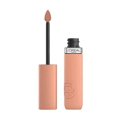 Imagen de L&#039;Oréal Paris Pintalabios Líquido, Color Intenso, Fórmula Mate de Larga Duración, Con Ácido Hialurónico, Sin Transferencia, Infaillible Matte Resistance, Tono: 100 Fairytale Endin