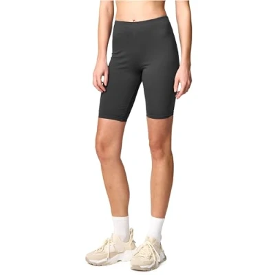 Imagen de Merry Style Mallas Cortas para Mujer Leggins por encima de la rodilla Leggings cortos Pantalones verano mujeres Deporte Shorts MS10 200 (Grafito, L)