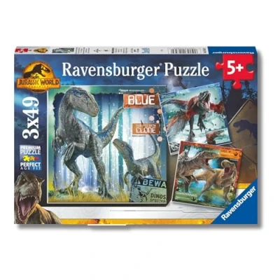 Imagen de Ravensburger Puzzle Jurassic World, Rompecabezas para Niños de 5+ Años, Juego Educativo y Estimulante, 3 Puzzles 49 Piezas