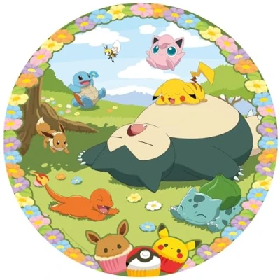 Imagen de Ravensburger 12001131 Pokémon Round puzzle 500 piezas adultos y niños a patir de 12 años, Pokémon, regalo