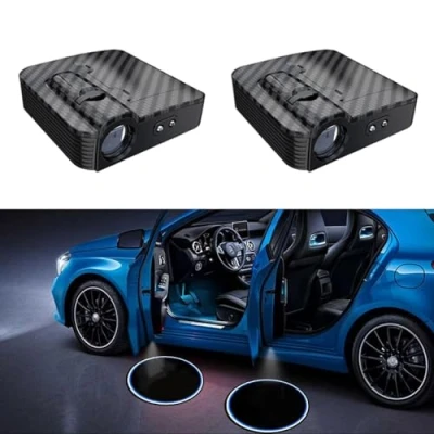Imagen de ＨＡＯＡＮＧＺＨＥ Luz de Bienvenida del Coche, Personalizar Luces LED Bienvenida, Proyección Puertas Automóviles, Proyector Logotipo Puerta Auto Inalámbrico Todos los Autos