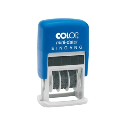 Imagen de Colop S160/L1 MiniDater 5 x 25 mm, entrada rojo/azul amortiguada de 4 7 2 cm